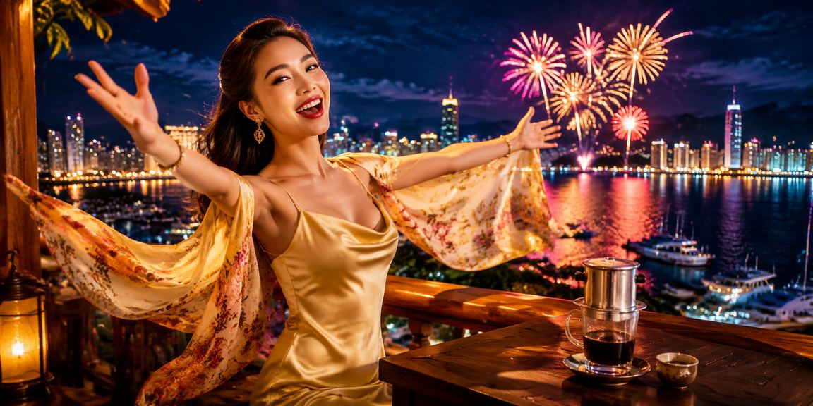 Người dùng Nha Trang đọc điều khoản sử dụng nền tảng casino trực tuyến bên ly cà phê