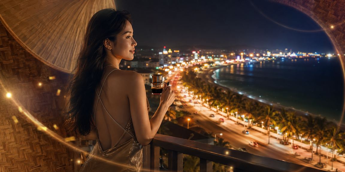 Người dùng Phan Thiết mở ứng dụng casino trực tuyến trên điện thoại với nón lá truyền thống